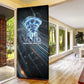 Shu Air Void Egyptian Door Cover with Storm God and Ankh Ancient Mythology