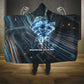 Shu Air Void Egyptian Hooded Blanket with Storm God and Ankh Ancient Mythology