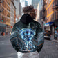 Shu Air Void Egyptian Hoodie with Storm God and Ankh Ancient Mythology