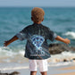 Shu Air Void Egyptian Kid Hawaiian Shirt with Storm God and Ankh Ancient Mythology