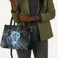 Shu Air Void Egyptian Leather Bag with Storm God and Ankh Ancient Mythology