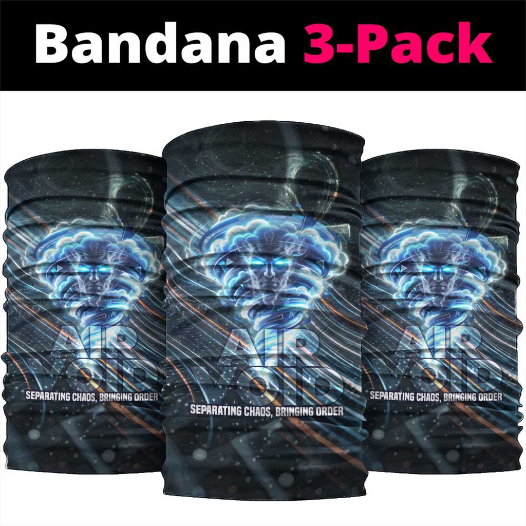 Shu Air Void Egyptian Neck Gaiter with Storm God and Ankh Ancient Mythology