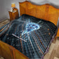 Shu Air Void Egyptian Quilt with Storm God and Ankh Ancient Mythology