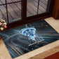 Shu Air Void Egyptian Rubber Doormat with Storm God and Ankh Ancient Mythology