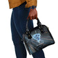 Shu Air Void Egyptian Shoulder Handbag with Storm God and Ankh Ancient Mythology