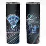 Shu Air Void Egyptian Skinny Tumbler with Storm God and Ankh Ancient Mythology