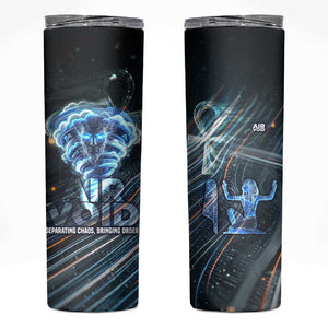 Shu Air Void Egyptian Skinny Tumbler with Storm God and Ankh Ancient Mythology