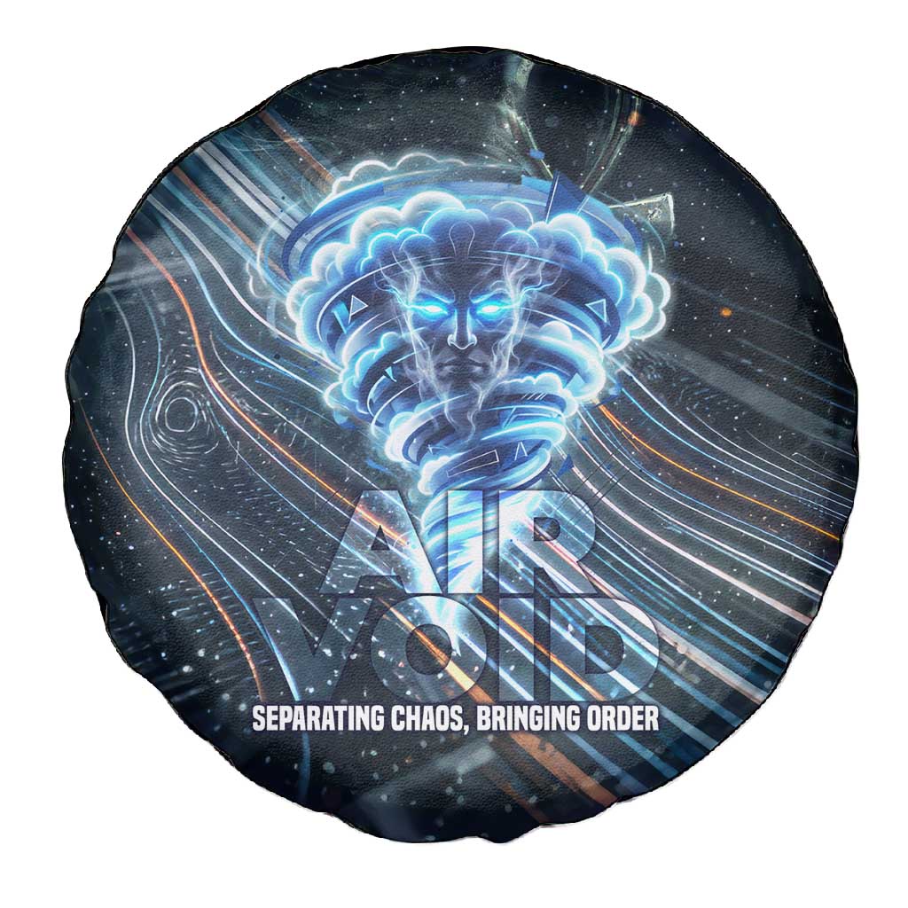 Shu Air Void Egyptian Spare Tire Cover with Storm God and Ankh Ancient Mythology