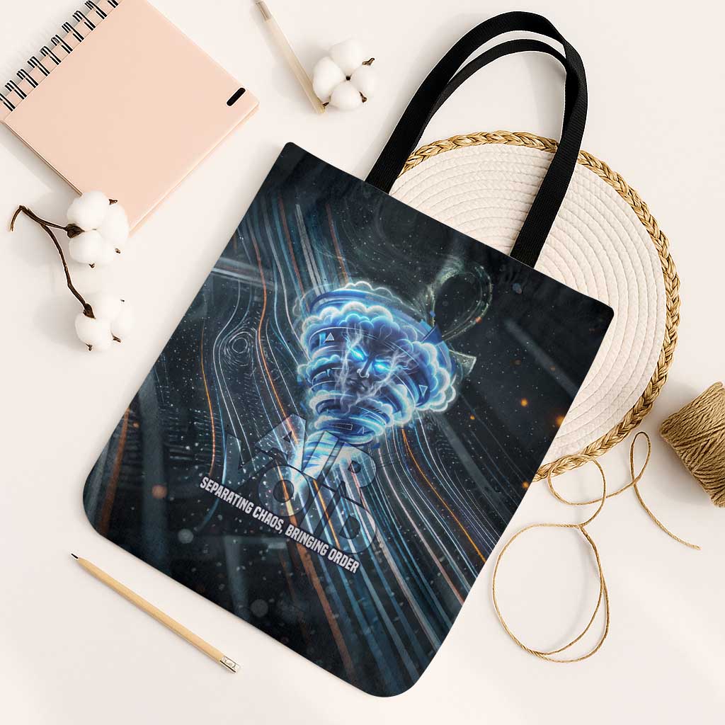 Shu Air Void Egyptian Tote Bag with Storm God and Ankh Ancient Mythology