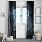 Shu Air Void Egyptian Window Curtain with Storm God and Ankh Ancient Mythology
