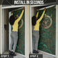 Sobek Crocodile Warrior Door Cover with Ankh Ancient Egyptian Motif in Emerald