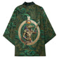 Sobek Crocodile Warrior Kimono with Ankh Ancient Egyptian Motif in Emerald