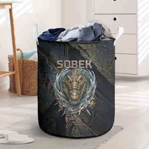 Sobek Egypt Laundry Basket with Crocodile Head Water Symbolism Ancient Guardian