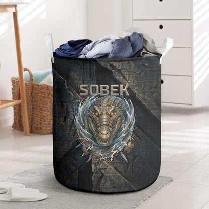 Sobek Egypt Laundry Basket with Crocodile Head Water Symbolism Ancient Guardian