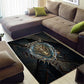 Sobek Egypt Area Rug with Crocodile Head Water Symbolism Ancient Guardian