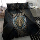 Sobek Egypt Bedding Set with Crocodile Head Water Symbolism Ancient Guardian