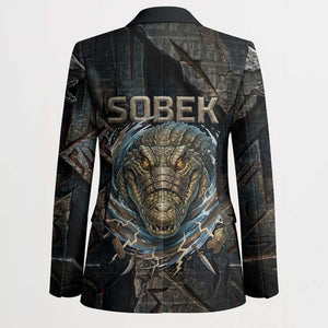 Sobek Egypt Blazer with Crocodile Head Water Symbolism Ancient Guardian