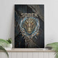 Sobek Egypt Canvas Wall Art with Crocodile Head Water Symbolism Ancient Guardian