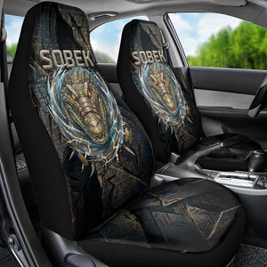 Sobek Egypt Car Seat Cover with Crocodile Head Water Symbolism Ancient Guardian