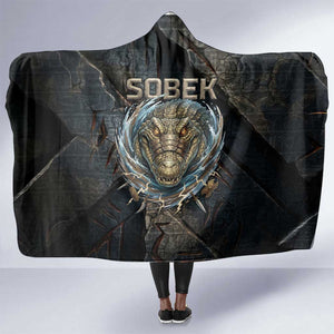 Sobek Egypt Hooded Blanket with Crocodile Head Water Symbolism Ancient Guardian