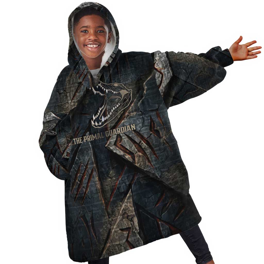 Sobek Egypt Kid Wearable Blanket Hoodie with Crocodile Head Water Symbolism Ancient Guardian