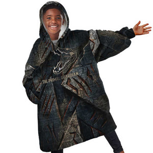 Sobek Egypt Kid Wearable Blanket Hoodie with Crocodile Head Water Symbolism Ancient Guardian