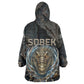 Sobek Egypt Kid Wearable Blanket Hoodie with Crocodile Head Water Symbolism Ancient Guardian