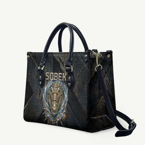 Sobek Egypt Leather Bag with Crocodile Head Water Symbolism Ancient Guardian