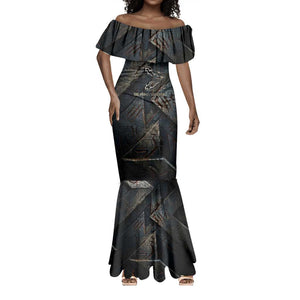 Sobek Egypt Mermaid Dress with Crocodile Head Water Symbolism Ancient Guardian