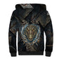 Sobek Egypt Sherpa Hoodie with Crocodile Head Water Symbolism Ancient Guardian