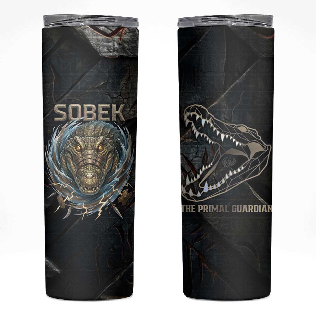 Sobek Egypt Skinny Tumbler with Crocodile Head Water Symbolism Ancient Guardian
