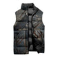 Sobek Egypt Sleeveless Puffer Jacket with Crocodile Head Water Symbolism Ancient Guardian
