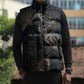 Sobek Egypt Sleeveless Puffer Jacket with Crocodile Head Water Symbolism Ancient Guardian