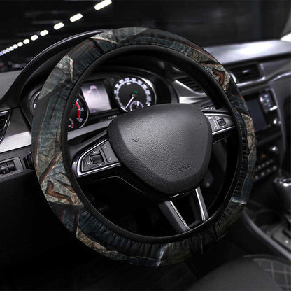 Sobek Egypt Steering Wheel Cover with Crocodile Head Water Symbolism Ancient Guardian