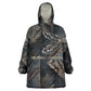 Sobek Egypt Wearable Blanket Hoodie with Crocodile Head Water Symbolism Ancient Guardian
