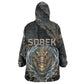 Sobek Egypt Wearable Blanket Hoodie with Crocodile Head Water Symbolism Ancient Guardian