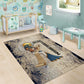 Thoth Area Rug Ibis Head and Ancient Scroll Egyptian Wisdom