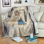 Thoth Blanket Ibis Head and Ancient Scroll Egyptian Wisdom
