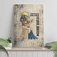 Thoth Canvas Wall Art Ibis Head and Ancient Scroll Egyptian Wisdom