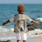 Thoth Kid Hawaiian Shirt Ibis Head and Ancient Scroll Egyptian Wisdom