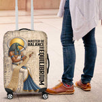 Thoth Luggage Cover Ibis Head and Ancient Scroll Egyptian Wisdom