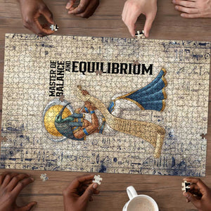 Thoth Puzzle Ibis Head and Ancient Scroll Egyptian Wisdom