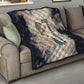 Thoth Quilt Ibis Head and Ancient Scroll Egyptian Wisdom