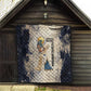 Thoth Quilt Ibis Head and Ancient Scroll Egyptian Wisdom