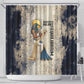 Thoth Shower Curtain Ibis Head and Ancient Scroll Egyptian Wisdom