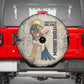 Thoth Spare Tire Cover Ibis Head and Ancient Scroll Egyptian Wisdom
