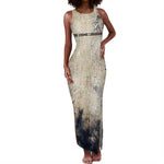 Thoth Tank Maxi Dress Ibis Head and Ancient Scroll Egyptian Wisdom