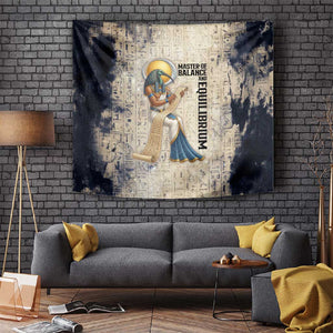 Thoth Tapestry Ibis Head and Ancient Scroll Egyptian Wisdom
