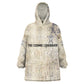 Thoth Wearable Blanket Hoodie Ibis Head and Ancient Scroll Egyptian Wisdom