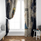 Thoth Window Curtain Ibis Head and Ancient Scroll Egyptian Wisdom